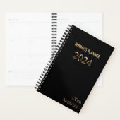 Elegante Black and Gold Business Planner 2024 (Display)