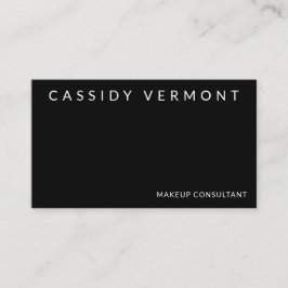 Elegante Black Beauty Make-up Hair Consultant Visitekaartje