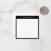 Elegante Black Border Minimalistische Sjabloon Cla (Voorkant / Achterkant in situ)