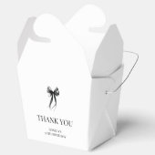 Elegante Black Bow Chic Dertig 30ste Verjaardag Pa Bedankdoosjes (Geopend)