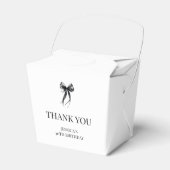 Elegante Black Bow Chic Dertig 30ste Verjaardag Pa Bedankdoosjes (Voorkant Zijde)