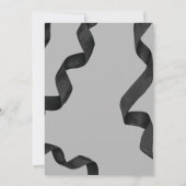 Elegante Black Bow Graduation Party Kaart (Achterkant)