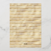 Elegante Black Bow Wildflowers Uitnodiging Goud (Achterkant)