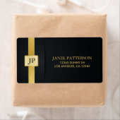 Elegante Black en Gold Professional Etiket (Insitu)