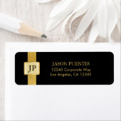 Elegante Black en Gold Professional Etiket (Insitu)