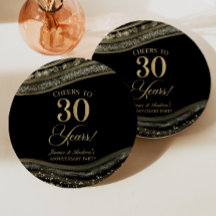 Elegante Black Gold Agaat 30e Jubileum Party