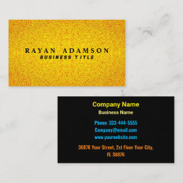 Elegante Black Gold Glitter - Unieke luxe Visitekaartje