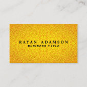 Elegante Black Gold Glitter - Unieke luxe Visitekaartje (Voorkant)