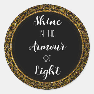 Elegante Black & Gold Motivatie Stickers