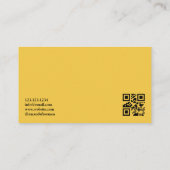 Elegante Black & Gold Skyline makelaar Visitekaartje (Achterkant)