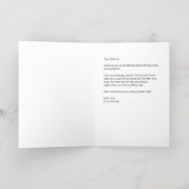 Elegante Black Gold Typografie Kerst Kaart (Binnenlaag)