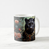 Elegante Black Panther Koffiemok (Voorkant rechts)
