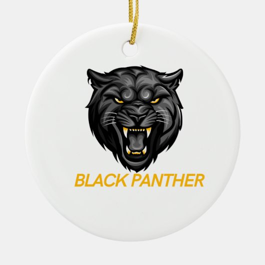 Elegante Black Panther ornamenten (Voorkant)