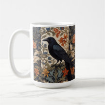 Elegante Black Raven William Morris geïnspireerd d