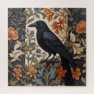Elegante Black Raven William Morris geïnspireerd d Legpuzzel