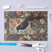 Elegante Black Raven William Morris geïnspireerd d Tissuepapier (Craft)