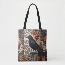 Elegante Black Raven William Morris geïnspireerd d Tote Bag