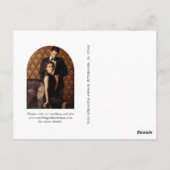 Elegante Black Script Photo Wedding Sla de datum o Briefkaart (Achterkant)