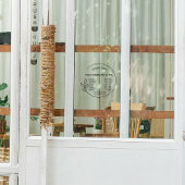 Elegante Black Small Business openingstijden Raamsticker