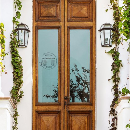 Elegante Black Small Business openingstijden Raamsticker