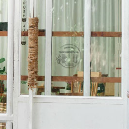 Elegante Black Small Business openingstijden Raamsticker