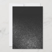 Elegante Black Sparkly Glitter Ombre Verjaardag Kaart (Achterkant)