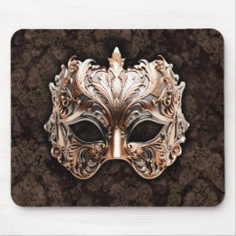 Elegante bladachtige details masker muismat
