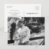 Elegante bladensilhouet Foto ansichtkaart Briefkaart (Voorkant / Achterkant)