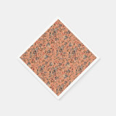 Elegante bladeren bessen Sinaasappel bloemmotief Servet (Hoek)