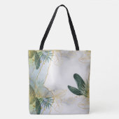 Elegante bladeren canvas tas (Voorkant)