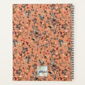 Elegante bladeren en bessen bloemig planner (Achterkant)