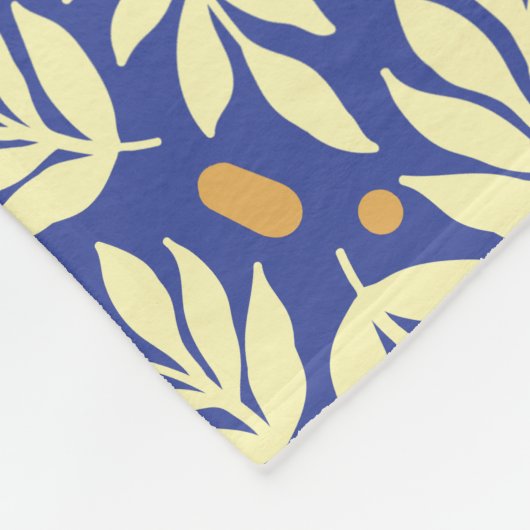 Elegante bladeren fleece deken, klein 30 "x 40" (Hoek)