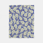 Elegante bladeren fleece deken, klein 30 "x 40" (Voorkant)