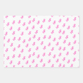 Elegante bladeren Gift Wrap Set van 3 Inpakpapier Vel (Voorkant 2)