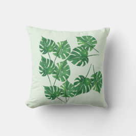 Elegante bladeren vierkant kussen – Natuur-geïnspi