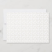 Elegante Bladerige Roze Gouden Bruidsmeisje Uitnod Kaart (Achterkant)