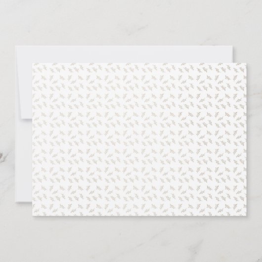 Elegante Bladerige Roze Gouden Bruidsmeisje Uitnod Kaart (Achterkant)