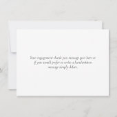 Elegante Bladgroen Trouwkaart Bedankkaart (Achterkant)