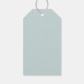 Elegante Bladrijke Waterverf Botanische Groene Huw Cadeaulabel (Achterkant)