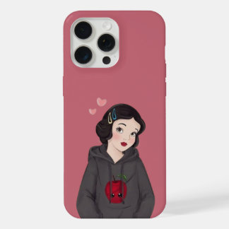 Elegante Blanche Neige iPhone 15 Pro Hoesje Max Case
