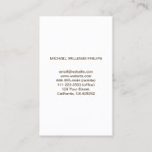 Elegante Blanco Simple Diseño Gráfico Profesional Visitekaartje (Achterkant)