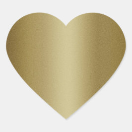 Elegante Blank Gold Glitter Seals Hart Sticker