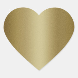 Elegante Blank Gold Glitter Seals Hart Sticker