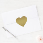 Elegante Blank Gold Glitter Seals Hart Sticker (Envelop)