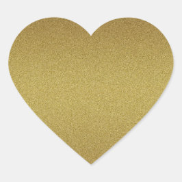 Elegante Blank Gold Glitter Seals Hart Sticker