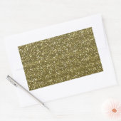 Elegante Blank Gold Glitter Seals Rechthoekige Sticker (Envelop)
