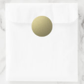 Elegante Blank Gold Glitter Seals Ronde Sticker (Tas)