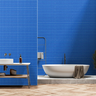 Elegante blauw behang