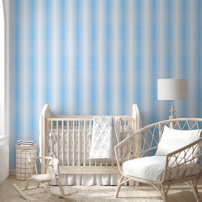Elegante blauw behang (Kinderen)
