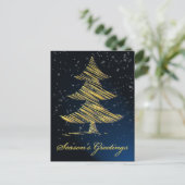 elegante blauw Corporate Greeting Briefkaarten (Staand voorkant)